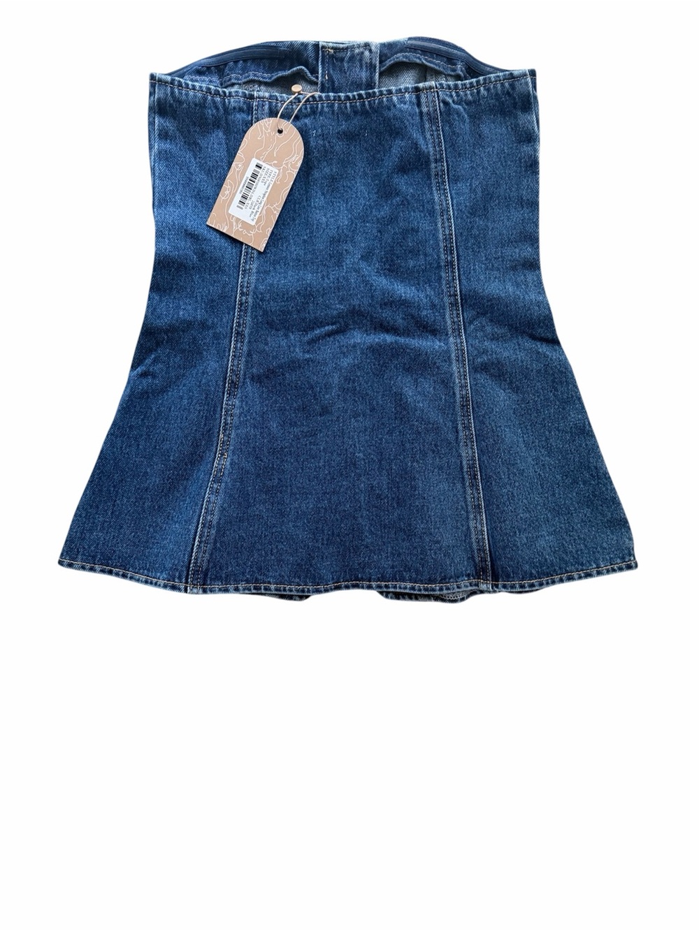 MESHKI Lennox Strapless Long Line Button Top - Picture 6 of 6